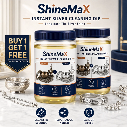 ShineMax™ Silver Cleaning Dip – Tarnish Care for Silver Jewellery & Silverware